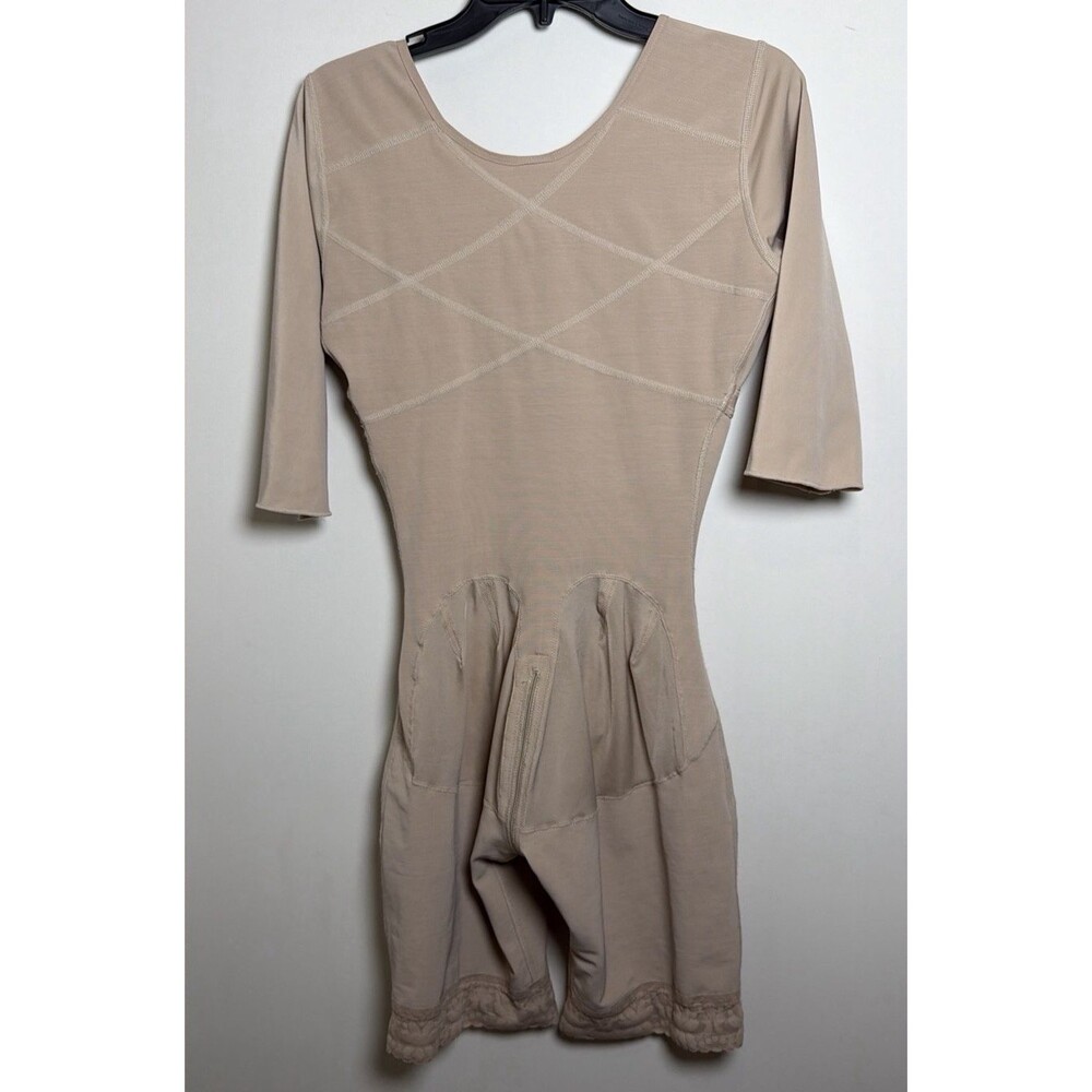 Snatched Body Faja Size L Beige Colombian High Compression Bodysuit Shapewear - Picture 7 of 14